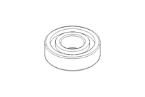 Deep groove ball bearing 6204 2RS 20x47