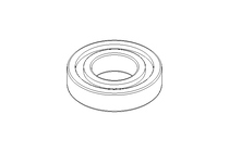 Deep groove ball bearing 6207 2RS 35x72