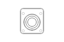 Flange bearing PCSK 40/43.8x121