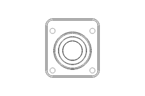 Mancal de flange PCSK 40/43,8x121