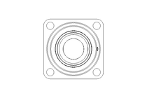 Rodamiento con brida RCJ N 50/62,7x143