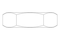 Écrou hexagonal M10x1 A2 DIN439