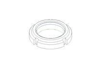 Гайка с пазом M35x1,5 St-Zn