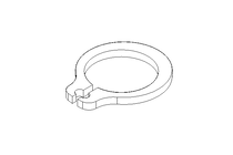 Tear-off ring 9x1 A2 DIN471