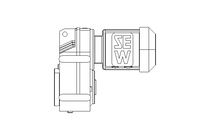 Flachgetriebemotor 0,25kW 41 1/min