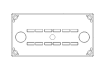 Gehäuse 3-fach 153x80x56 PC