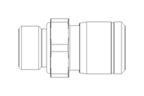 Conexao roscada G1/8 D=6 (inox)