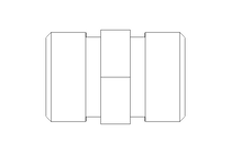 Pipe screw connector L 12/12 1.4571