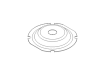 Membrane/diaphragme D=50 L/H=8 EPDM