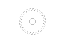 Spur gear M=2 Z=24