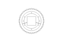 INTRALOX SPLIT SPROCKET,  Z=16