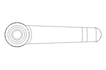 Klemmhebel M6x32