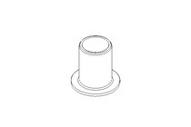 Plain bearing bush 10x12x18x17x1