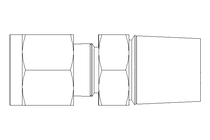 Conector roscado p/ tubos 6 G3/8" Niro