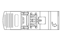 Modulo de trilho DIN DRM45 C6/S 1X RJ45