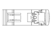 Modulo de trilho DIN DRM45 C6/S 1X RJ45