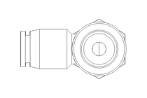 Elbow screw-in connector