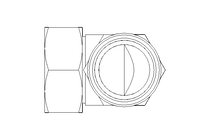 Winkelverschraubung L 42 St ISO8434