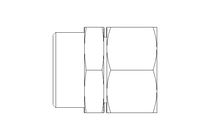 Spacing adapter L 28/28 St ISO8434