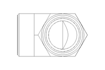 Adaptador roscado L 28/28 St ISO8434