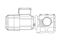 Motor engrenagem sem fim 0,37kW 25 1/min