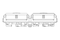 Rahmenmodul 2-fach MSDD schwarz