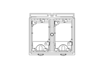 Rahmenmodul 2-fach MSDD schwarz