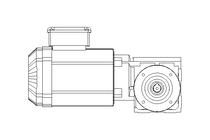 Moteur réducteur 0,55kW 88 1/min