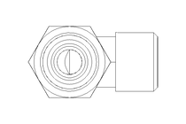 Threaded elbow connector 8 M14x1,5