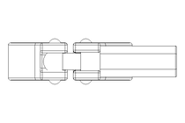 União p/ tubo Triclamp DN25 Tipo SX INOX