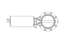 Butterfly valve B DN100 CVC AA H