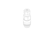 Kupplungsdose Schlauch LW4 Ms vernickelt