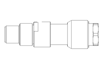 Conector Plug reto M8x1 3-polos 4A