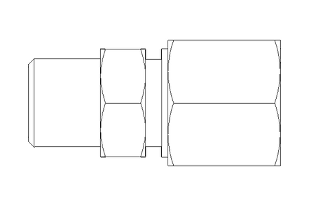 Pipe screw connector LL 8 R1/8"