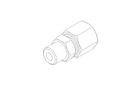 Conexão roscada de tubo LL 8 R1/8"