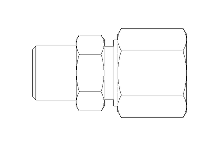 Pipe screw connector LL 8 R1/8"