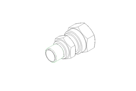 Pipe screw connector L 8 G1/8" St-Zn