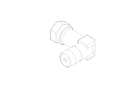 Raccord de tube LL 4 M8x1 St-Zn gelbchr.