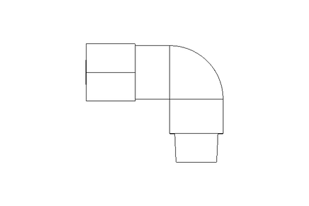 Winkelverschraubung L 6 R1/8" A4 DIN2353