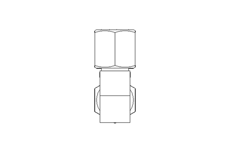 Threaded elbow connector LL 6/6 1.4571