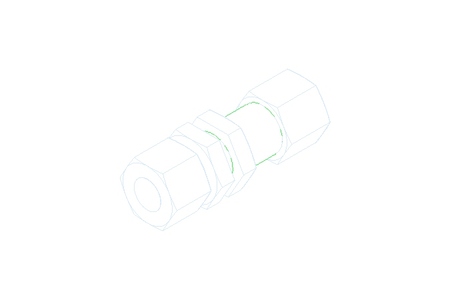 Schottverschraubung L 12/12 Niro DIN2353