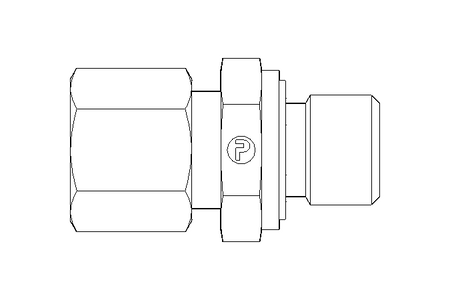 Rohrverschraubung L 8 G1/4" 1.4571