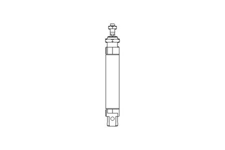 Doppelt wirkender Zylinder D25 Hub80