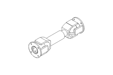 Universal joint shaft D=58 L1=210 L2=245