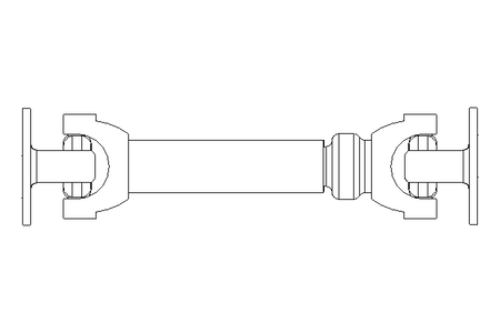 Universal joint shaft D=90 L1=350 L2=465