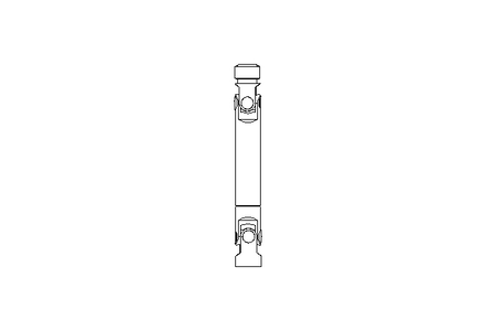 Universal joint shaft D=20 L1=180 L2=210