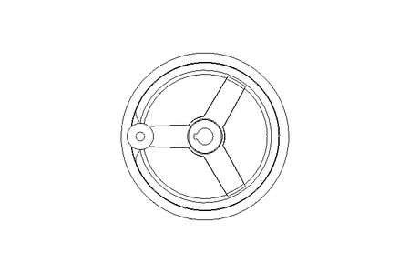 Handrad D=160 d=16