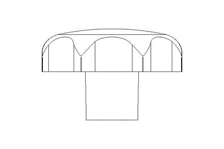 STAR KNOB   K50-FS/MS DIN 6336