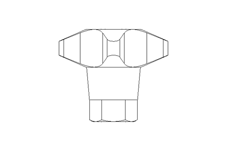 Cross knob E 50X M10