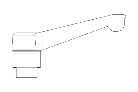 LEVIER SERRAGE  M 8X 63   NOIR